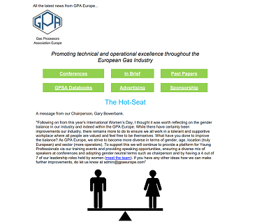 GPA Europe April 2021 Newsletter