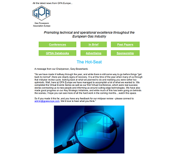 GPA Europe July 2021 Newsletter